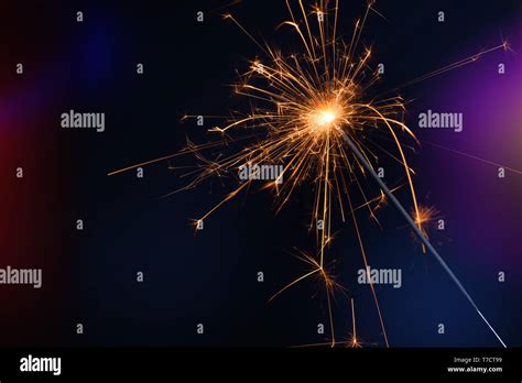 Bengal Fire Sparkler Burn With Big Long Sparks Stock Photo Alamy