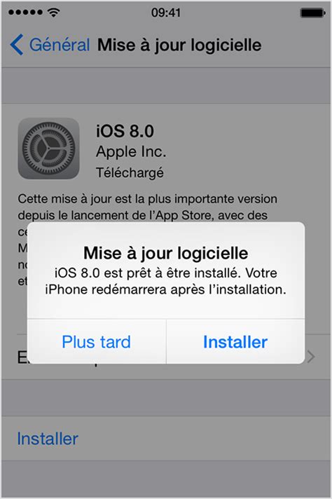 Mettre à jour le logiciel iOS de son iPhone Résolue