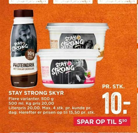 Stay Strong Skyr Tilbud Hos Meny