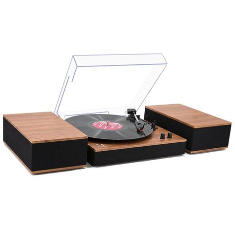 Amazon Mpk Bluetooth Record Player Turntable Hifi System With