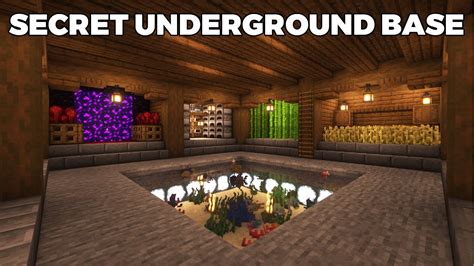 Minecraft Ultimate Secret Underground Survival Base Tutorial Youtube