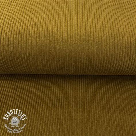 Tissu Velours Cotel Olive Bubutissus Be