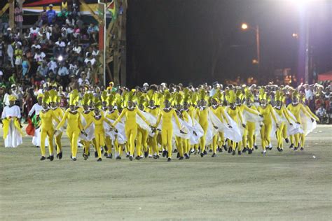 Cultural Presentation At Guyanas 50th Independence Anniversary Flag