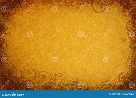 Grunge Paper With Swirls Stock Illustration Illustration Of Orange