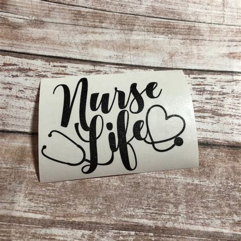 Nurse Life Vinyl Decal Car Laptop Wine Glass Sticker Etsy