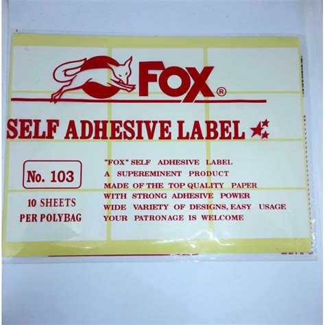 Jual Sticker Kertas Label Nama 103 112 107 121 123 Self Adhesive