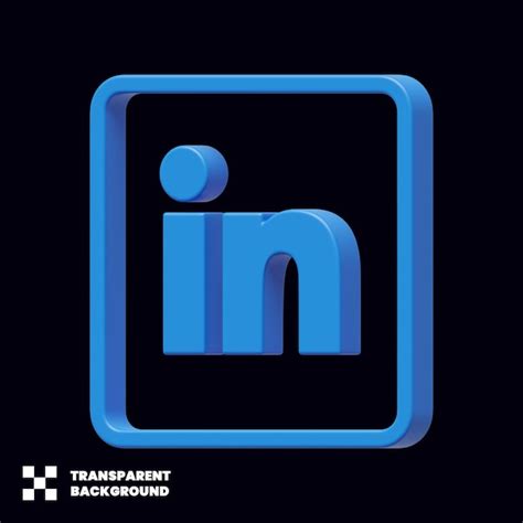 Icon 3d De Las Redes Sociales De Linkedin Archivo PSD Premium