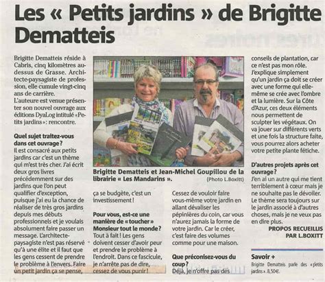 Article De Nice Matin Les Petits Jardins De Brigitte Dematteis