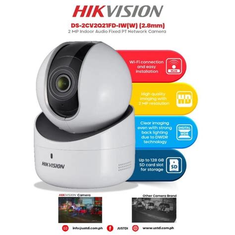 1080P 2MP HIKVISION DS 2CV2Q21FD IW Q1 CCTV WiFi 1080P 2MP Network PTZ