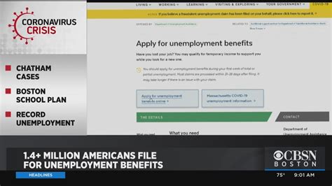 1 4 Million Americans File For Unemployment Benefits Youtube