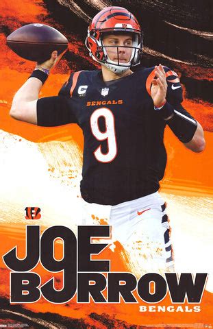 Poster: Joe Burrow - Cincinnati Bengals (22"x34") – BananaRoad