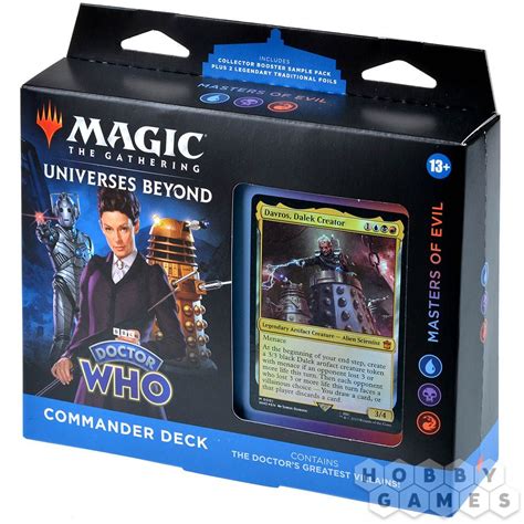 Mtg Universes Beyond Doctor Who Commander Masters Of Evil