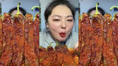 ASMR MUKBANG BLACK BEAN FIRE NOODLE SPICY OCTOPUS SPAM FRIED