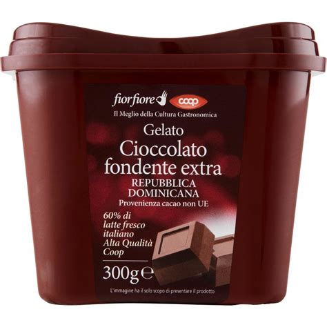 Gelato Cioccolato Fondente COOP FIOR FIORE 300 G Coop Shop