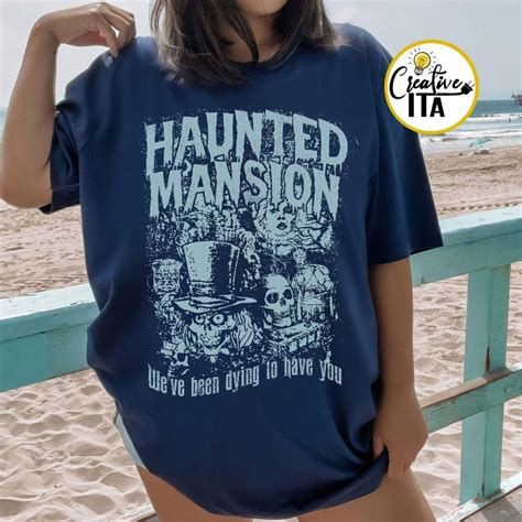 Vintage Disney Halloween The Haunted Mansion Shirt Retro Hitchhiking