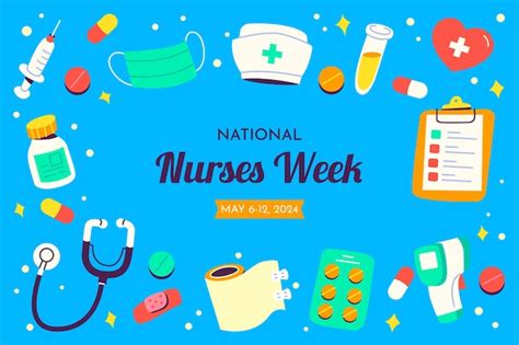 Free Vector Flat Background For National Nurses Week