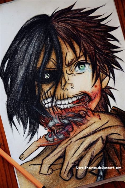 Ataque A Los Titanes Este Hilarante Dibujo De Eren Te Impresionar