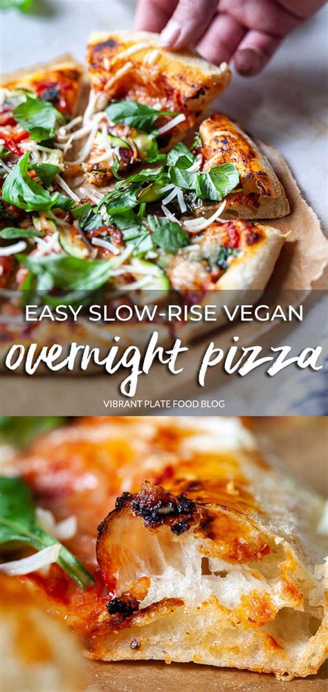 Easy Slow Rise Overnight Pizza Vibrant Plate