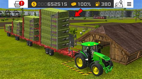 Making Bales Collecting With John Deere In Fs Fs Multiplayer