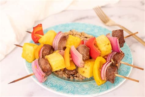 Beef Kabobs With A Hawaiian Twist So Good And Great On The Grill