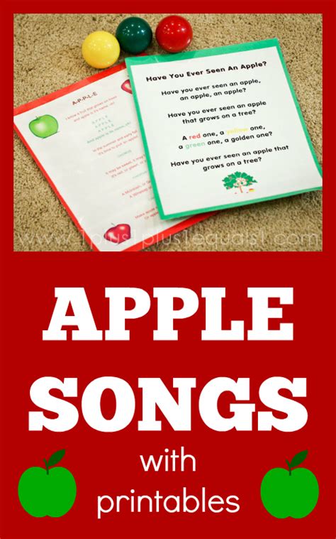 1111fall Fun Preschool Apple Theme Apple Preschool Apple Song