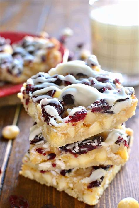 White Chocolate Cranberry Macadamia Magic Bars Lemon Tree Dwelling