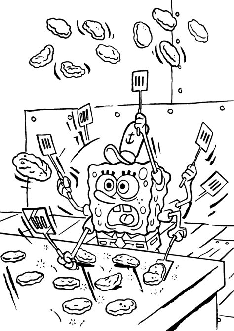 Spongebob Kolorowanka Kanciastoporty Kolorowanki Druku Sketch Coloring Page