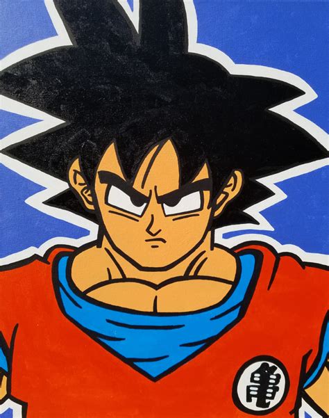 Goku Acrylic Painting