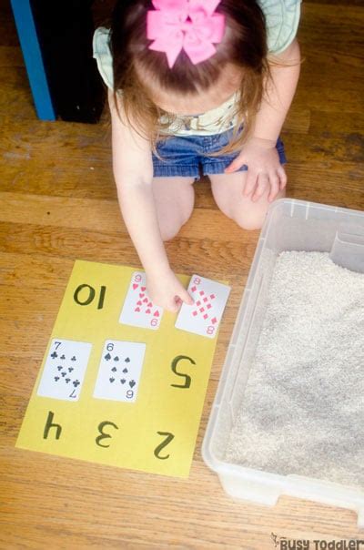 Number Hunt Math Sensory Bin Busy Toddler