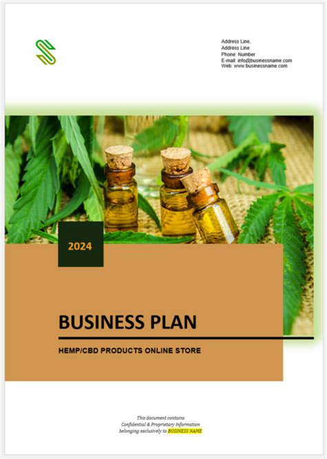 Hemp Cbd Business Plan Sample Business Plan Templates