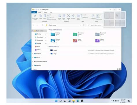 Fugas en la vista previa de Windows 11 nuevo menú Inicio estilo MacOS