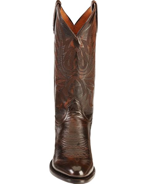 Lucchese Mens Handmade Lonestar Calf Cowboy Boots Western Style