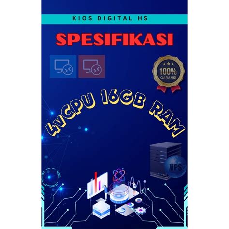 Jual VPS RDP SPESIFIKASI 4vCPU 16GB RAM Masa Aktif 30 Hari Full Garansi