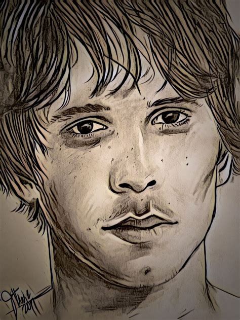 Attempt At Drawing Bellamy Blake Male Sketch Drawings Art