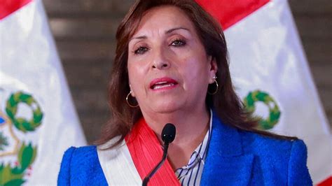 La Presidenta Peruana Dina Boluarte Propuso Adelantar Las Elecciones