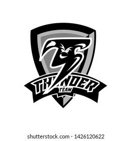 Modern Professional Thunder Team Logo Template Stock Illustration ...