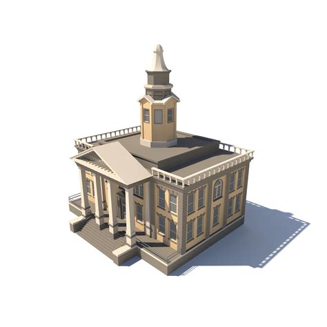 3d Courthouse 01 Turbosquid 1458657