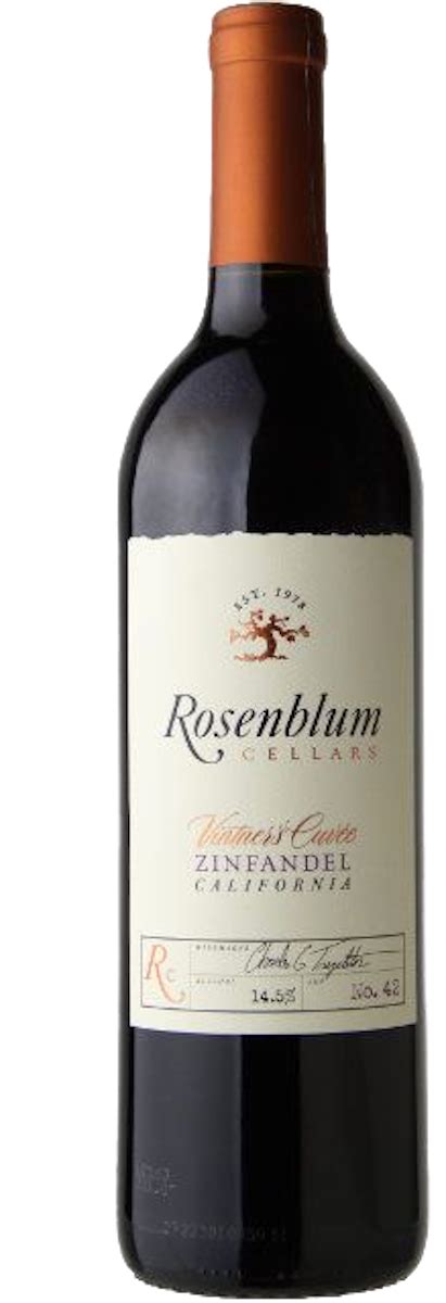 Rosenblum Vintner's Cuvee Zinfandel | Bremers Wine and Liquor