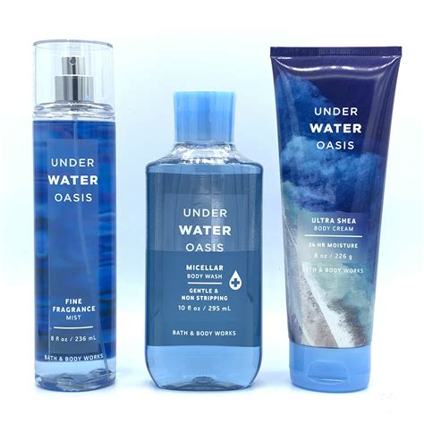 Bath Body Works Under Water Oasis Fine Mist Body Wash Body Cream