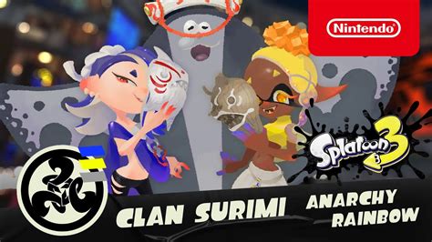 Splatoon Clan Surimi Anarchy Rainbow Nintendo Switch Youtube