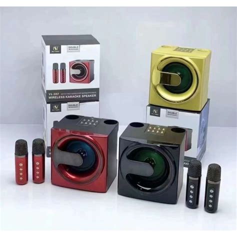 speaker bluetooth karaoke set lengkap speaker bluetooth  mic wireless