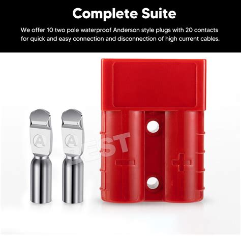 X Anderson Style Plug Dc V V Awg Red Connectors Caravan