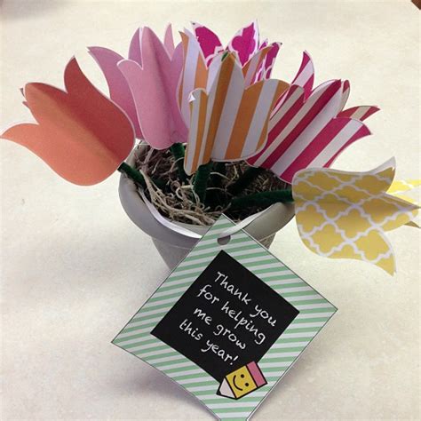 Handmade By Cj Teacher Appreciation Flower Pot