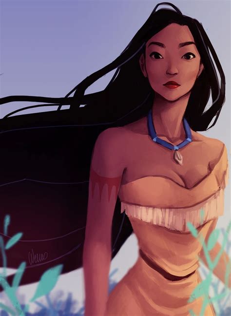 Pocahontas By Wernope On Deviantart Such Beautiful Work I Love How The Artist Rendered Her F