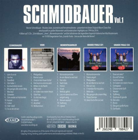 Werner Schmidbauer Original Album Classics Vol 1 5 CDs Jpc