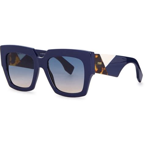 Fendi Fendi Facets Square Frame Sunglasses 340 Liked On Polyvore Featuring Accessories