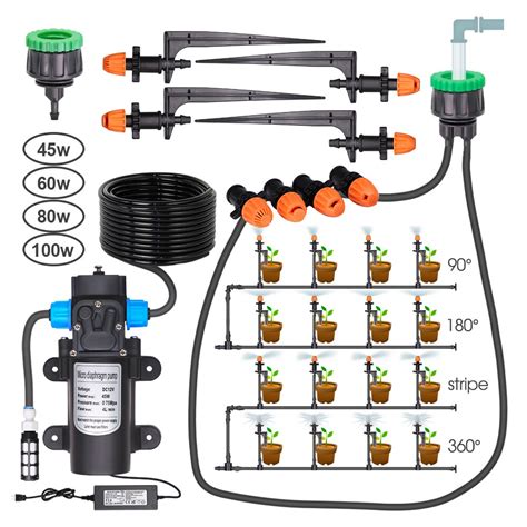 W Selbstansaugende Membran Wasserpumpe Bew Sserung Kit Garten Gew