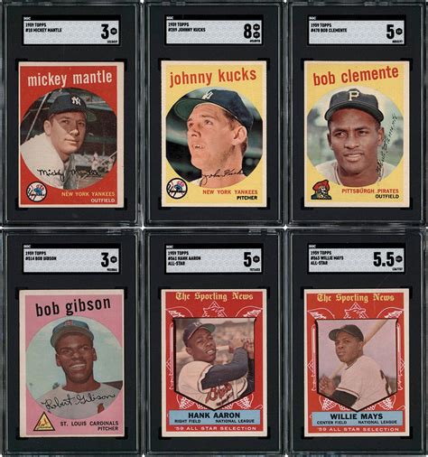 Topps Baseball Complete Set W Sgc Stars