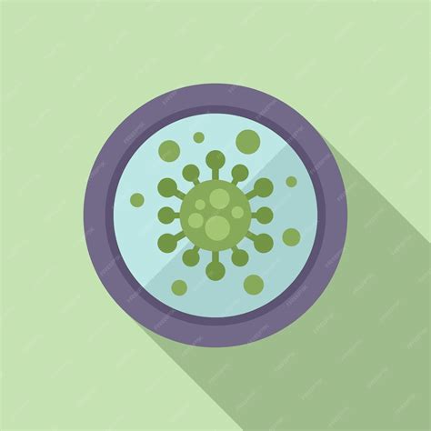 Premium Vector Bacteria Virus Icon Flat Vector Medicine Drug Medical