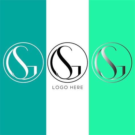 Dise O De Logotipo De Letra Inicial Gs Vector Premium